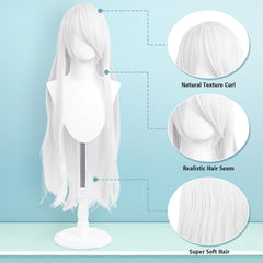 UTIEHD synthetic-fiber wig offers natural look and comfortable feel.