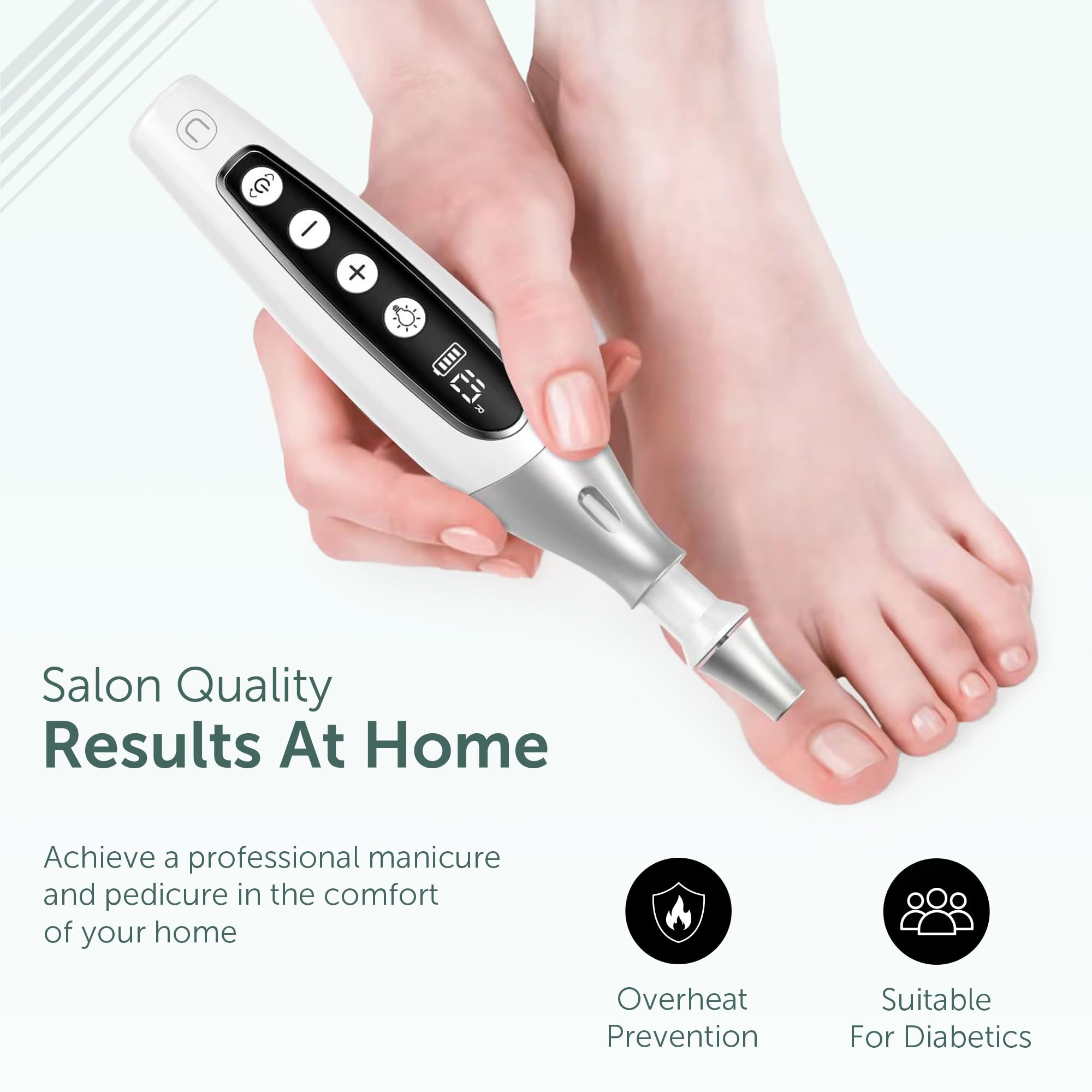 UTILYZE PediLux Pro twenty sanding bands for smooth natural and treated nails.