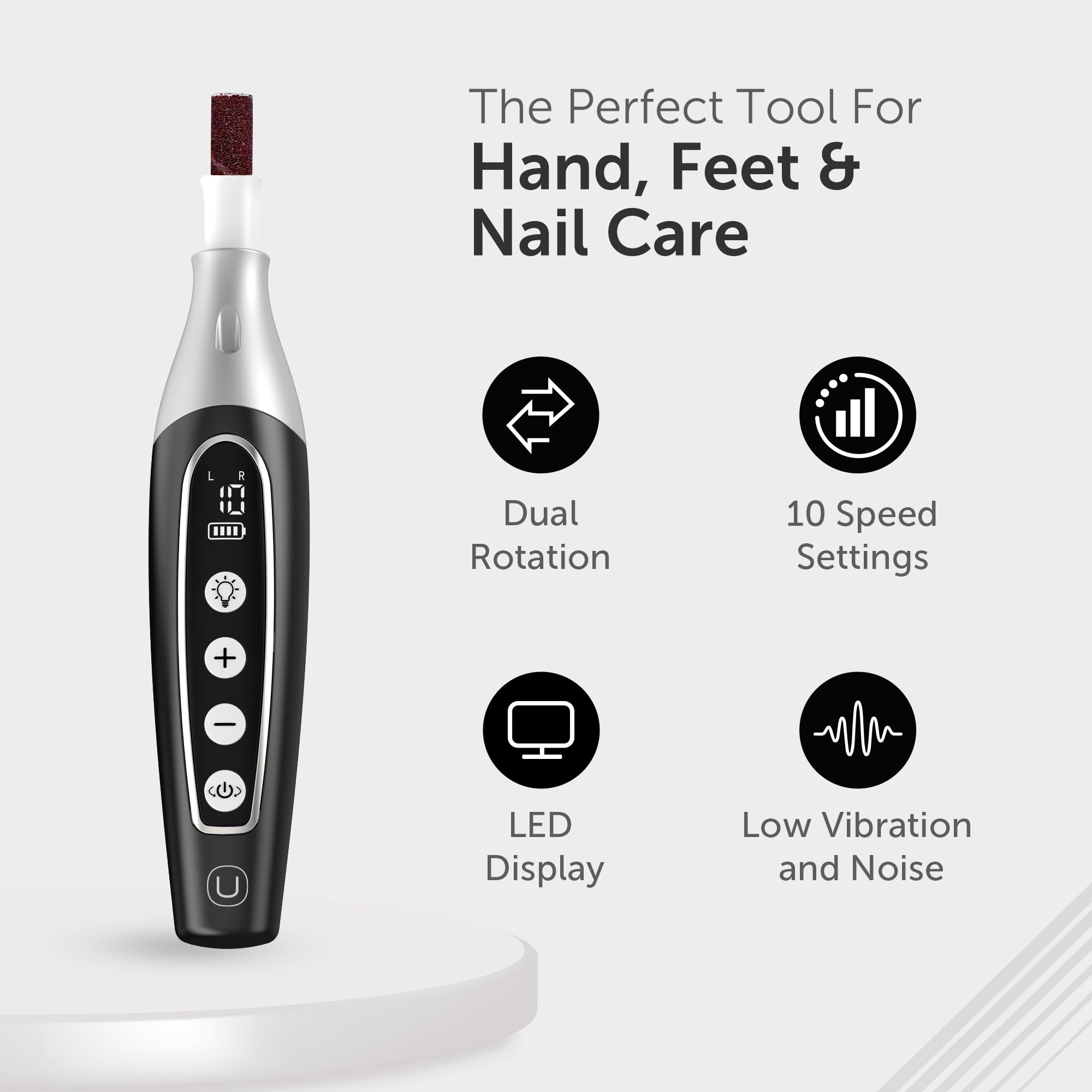 UTILYZE PediLux Pro dust shield helps keep manicures tidy