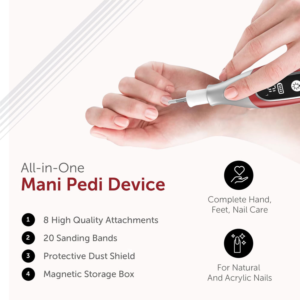 UTILYZE PediLux Pro protective-dust-shield helps maintain hygiene during at-home manicures.