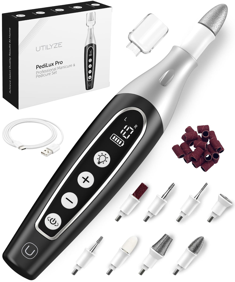 UTILYZE PediLux Pro kit packaging showcases premium at-home nail tools for professionals