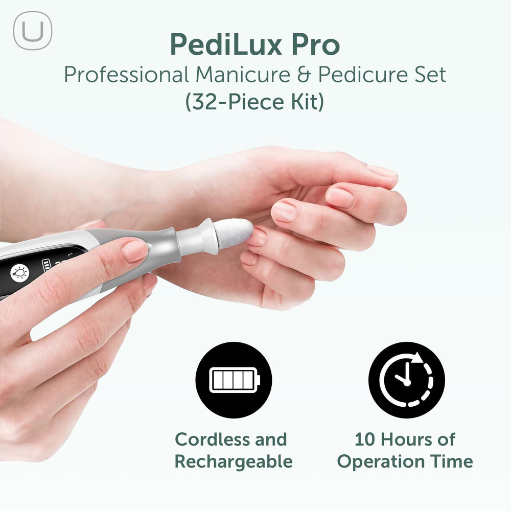 UTILYZE PediLux Pro LED display close-up showing speed and battery status.