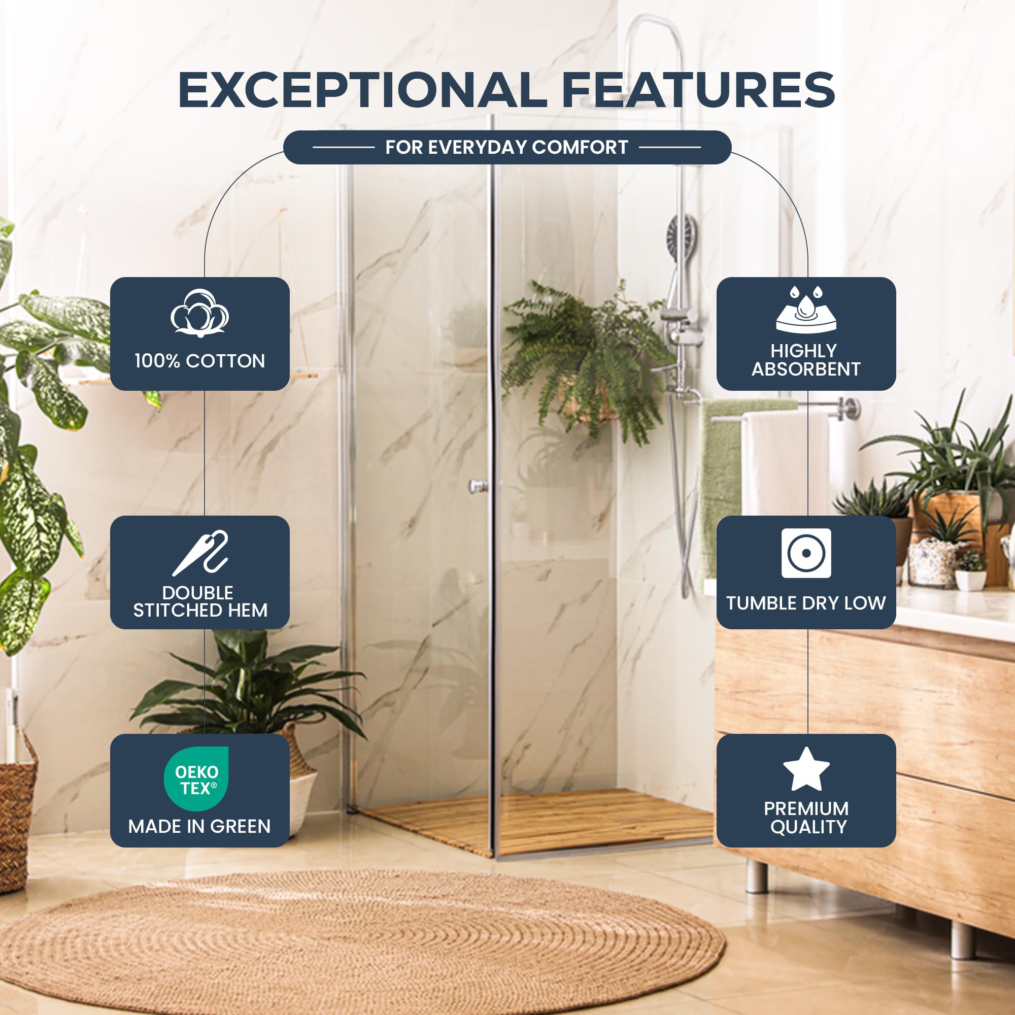 Utopia Towels durable construction withstands frequent use in studios