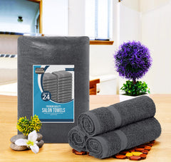 Utopia Towels ring spun cotton closeup, showcasing soft, durable fibers for steady absorbency.