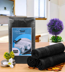 Utopia Towels salon towel 24-pack towel stack highlights quick-drying, high absorbency for busy salons.