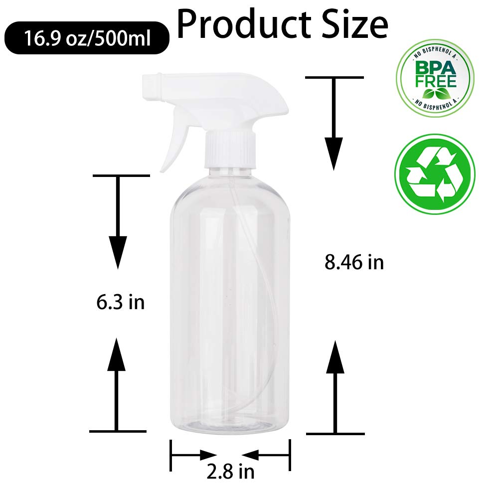 UUJOLY 2pack spray bottles clear emphasizes value and reusability for DIY cleaners.
