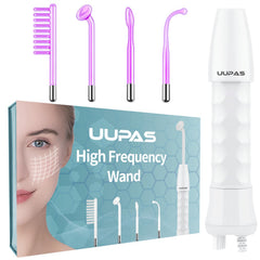 UUPAS high frequency facial wand front view for portable skincare convenience.