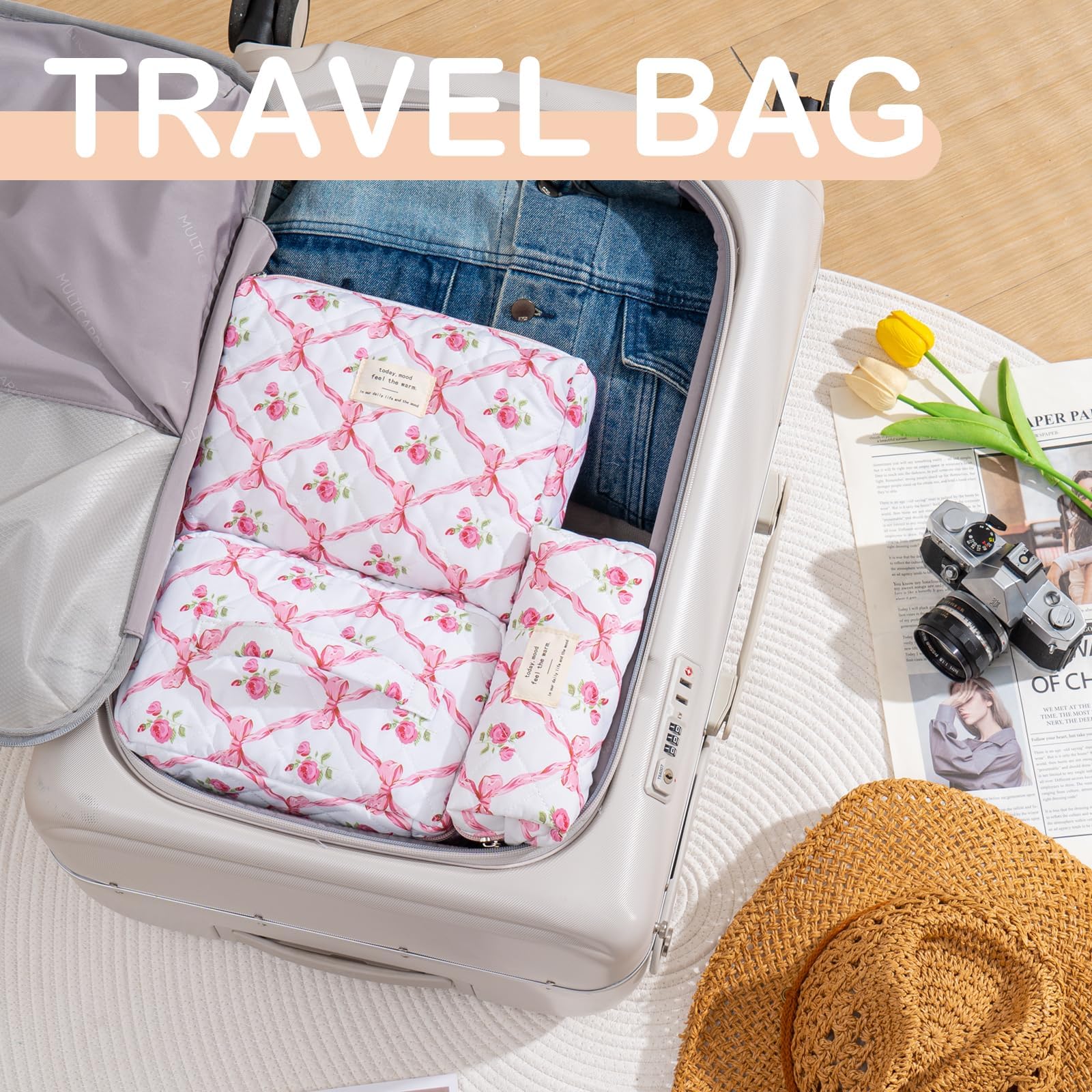 UUYUUY foldable travel bag demonstrates compact packing without sacrificing capacity.