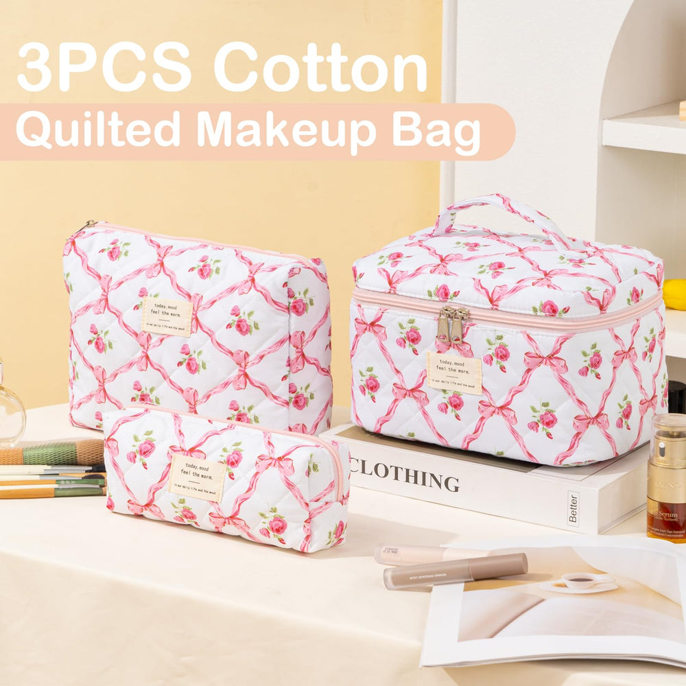 UUYUUY makeup bag large capacity inside view demonstrates roomy storage for cosmetics and skincare.
