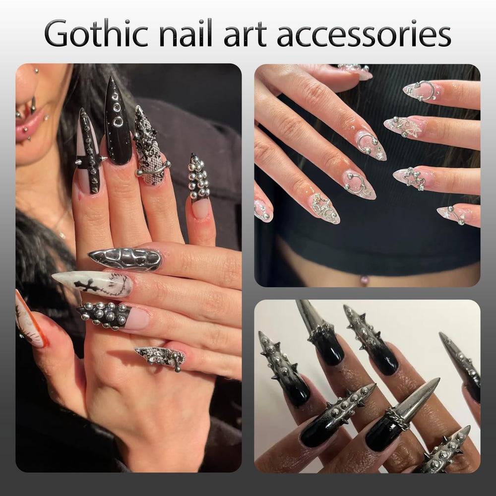 UWETIME nail-art-accessories durable, skin-friendly charms for creative decorating.