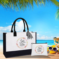 Uwingess makeup bag with sturdy stitching, spacious and practical for essentials.