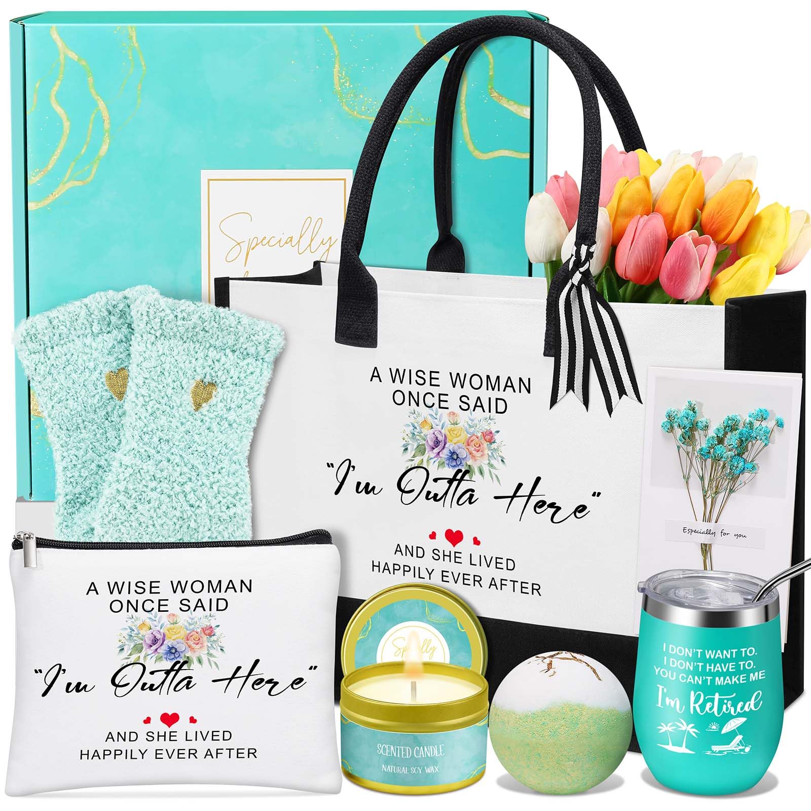 Uwingess retirement gift basket ready for gifting at farewell parties and celebrations