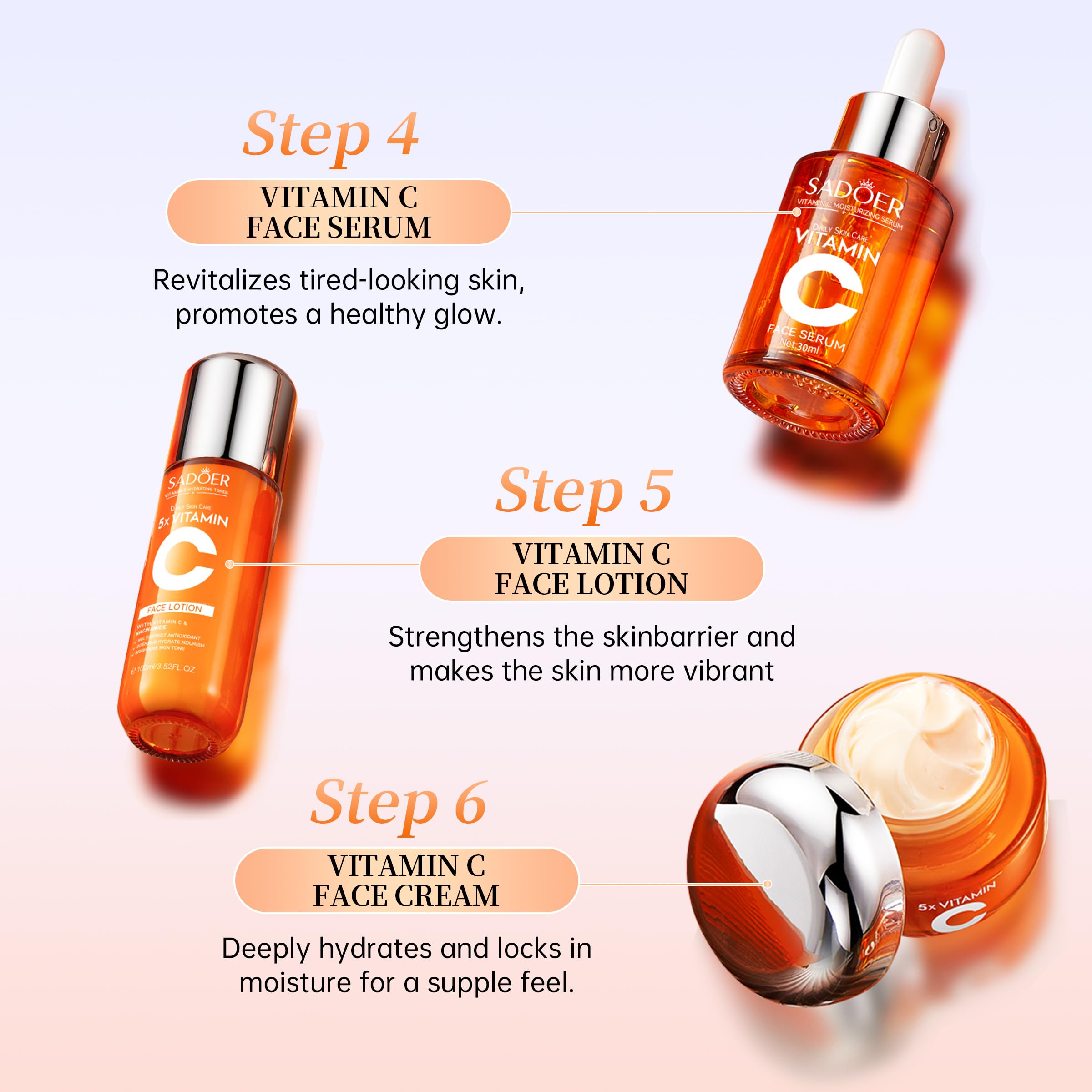 UZTUZT glow collection image suggesting a quick 3-minute routine