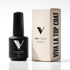 V Beauty Pure No Wipe Gel Top Coat bottle with glossy finish for long-lasting nails