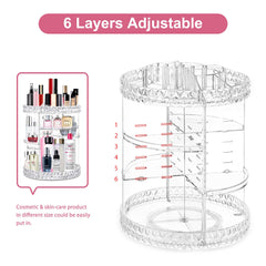 V-HANVER adjustable layers makeup organizer enables flexible sizing for different products