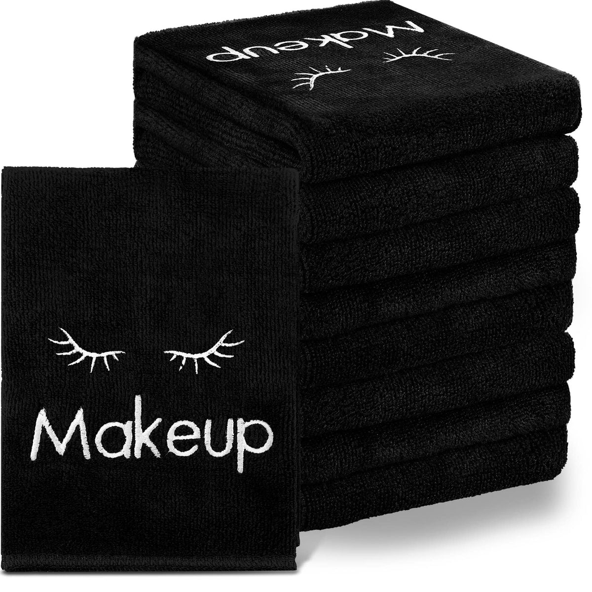 Vabean 30-pcs microfiber makeup washcloths bundle for gentle cleansing and reuse