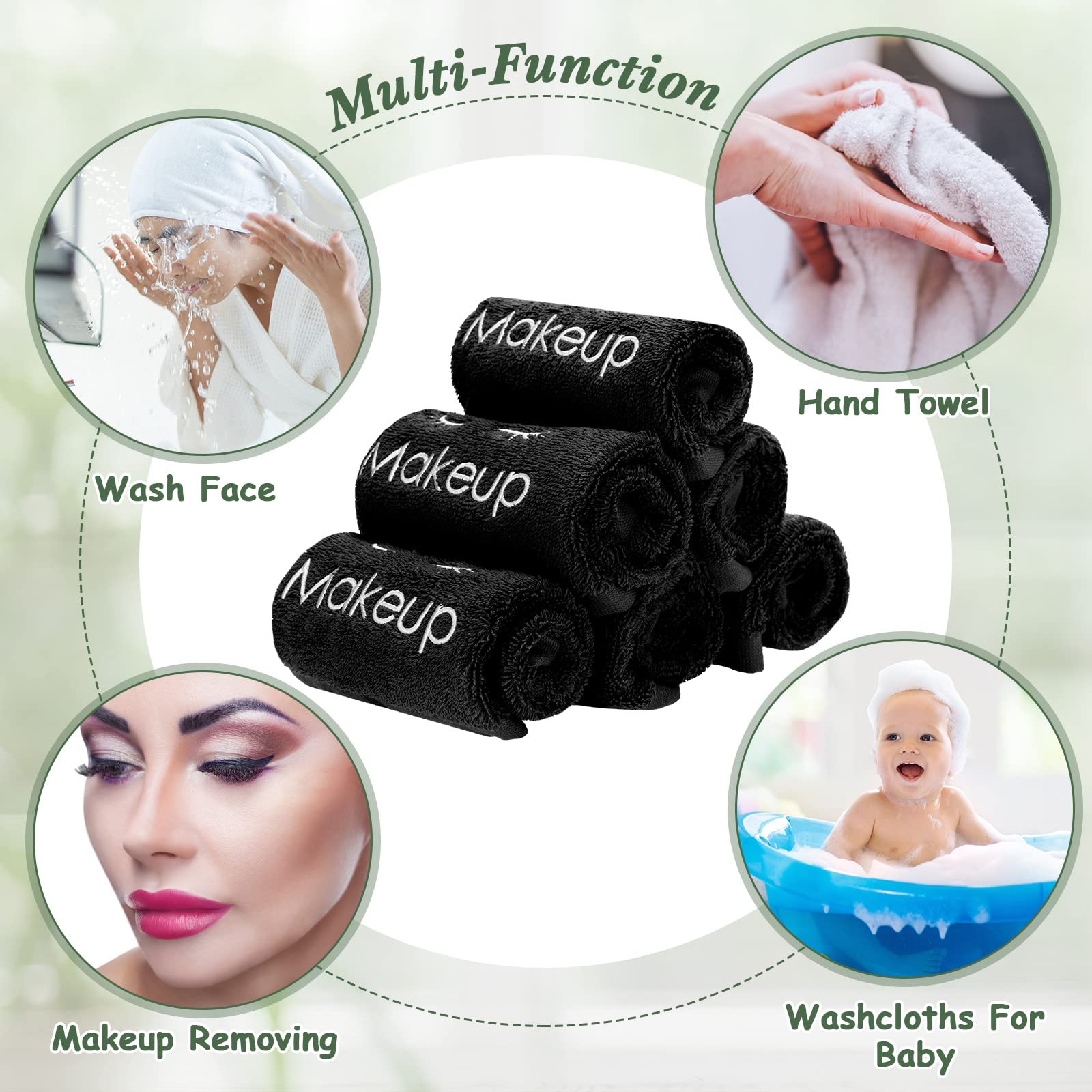 Vabean reusable face cleaning cloths gentle on skin and long-lasting