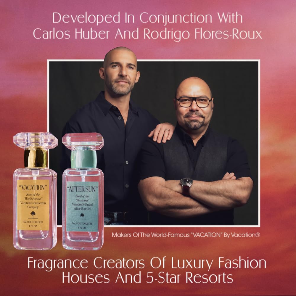 VACATION After Sun after-sun gel pairing complements the scent