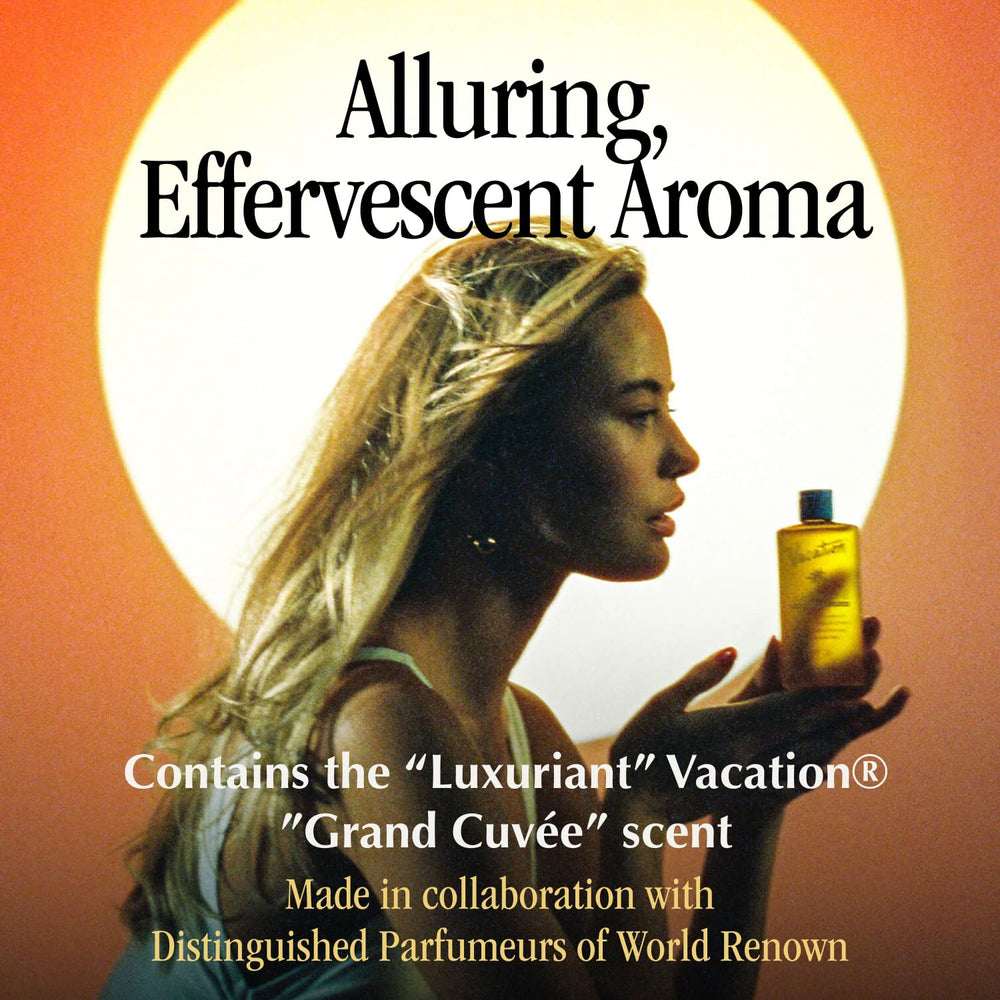 Vacation Chardonnay Oil highlights hydrating Chardonnay grape seed and related oils