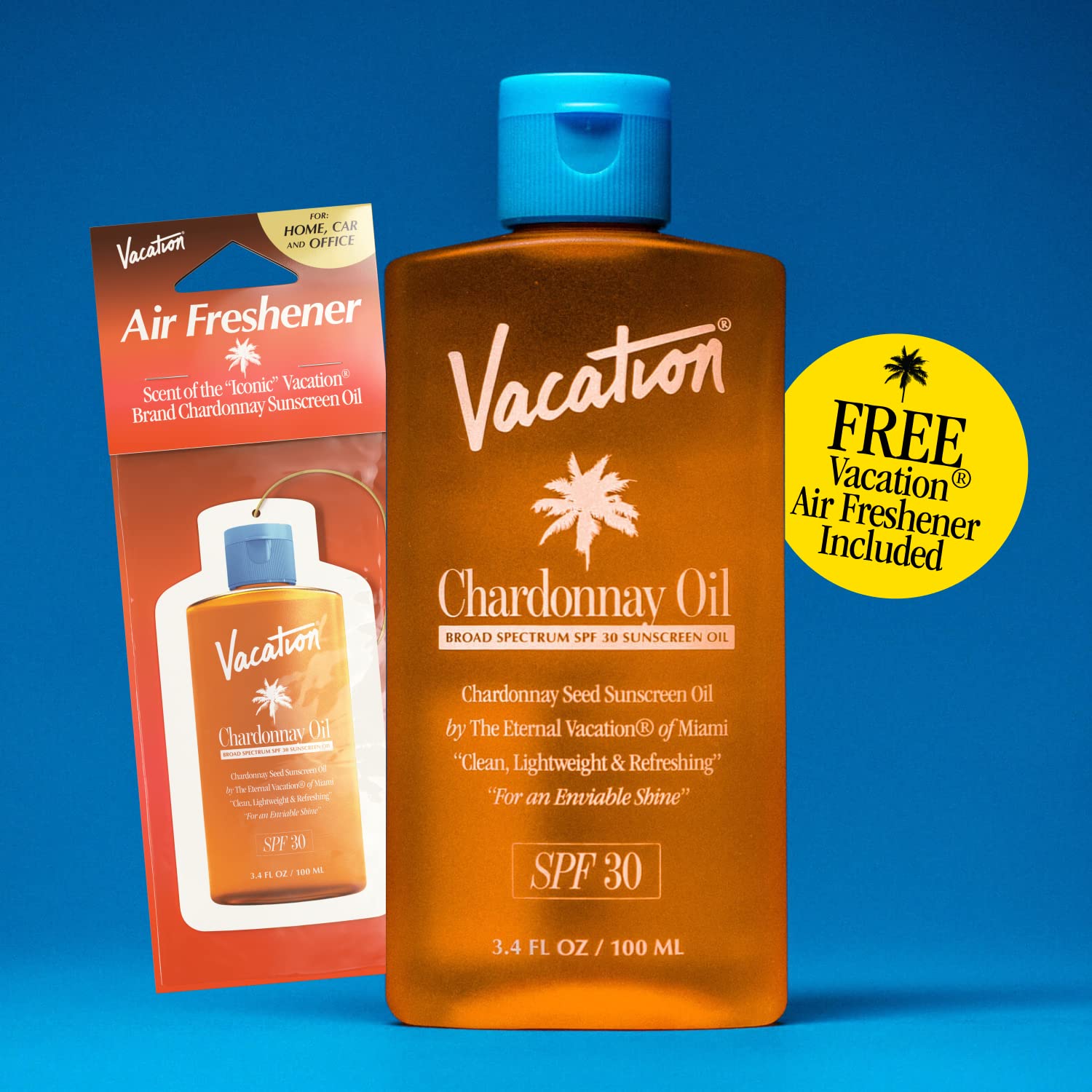 Vacation Chardonnay Oil blends jojoba and shea for smooth skin feel