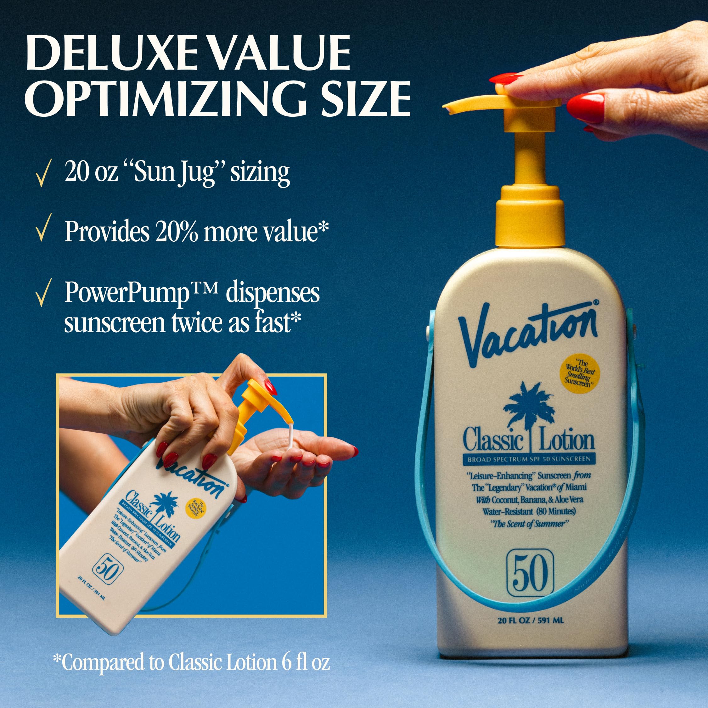 Vacation Classic Lotion octinoxate free PEG free clean formulation compliant with Hawaii Act