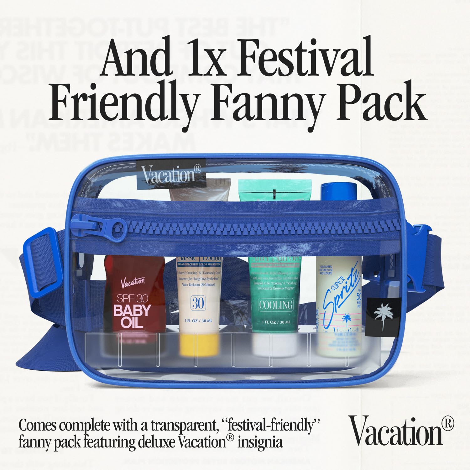 VACATION Classic Lotion SPF 30 lightweight, streak-free sunscreen across skin tones.