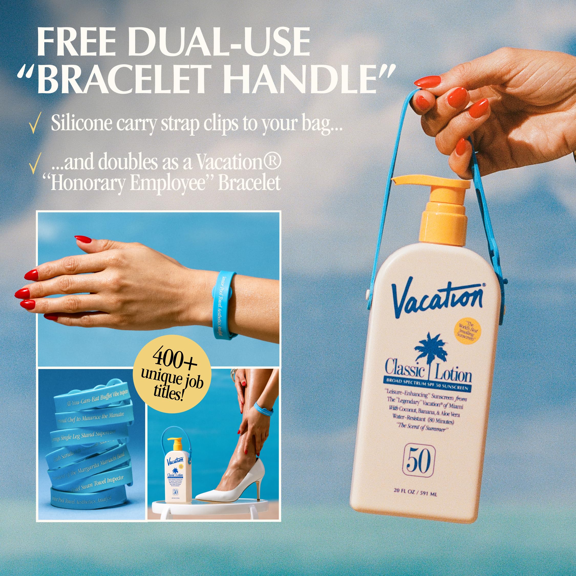 Vacation Classic Lotion vegan cruelty-free sunscreen supporting responsible daily use
