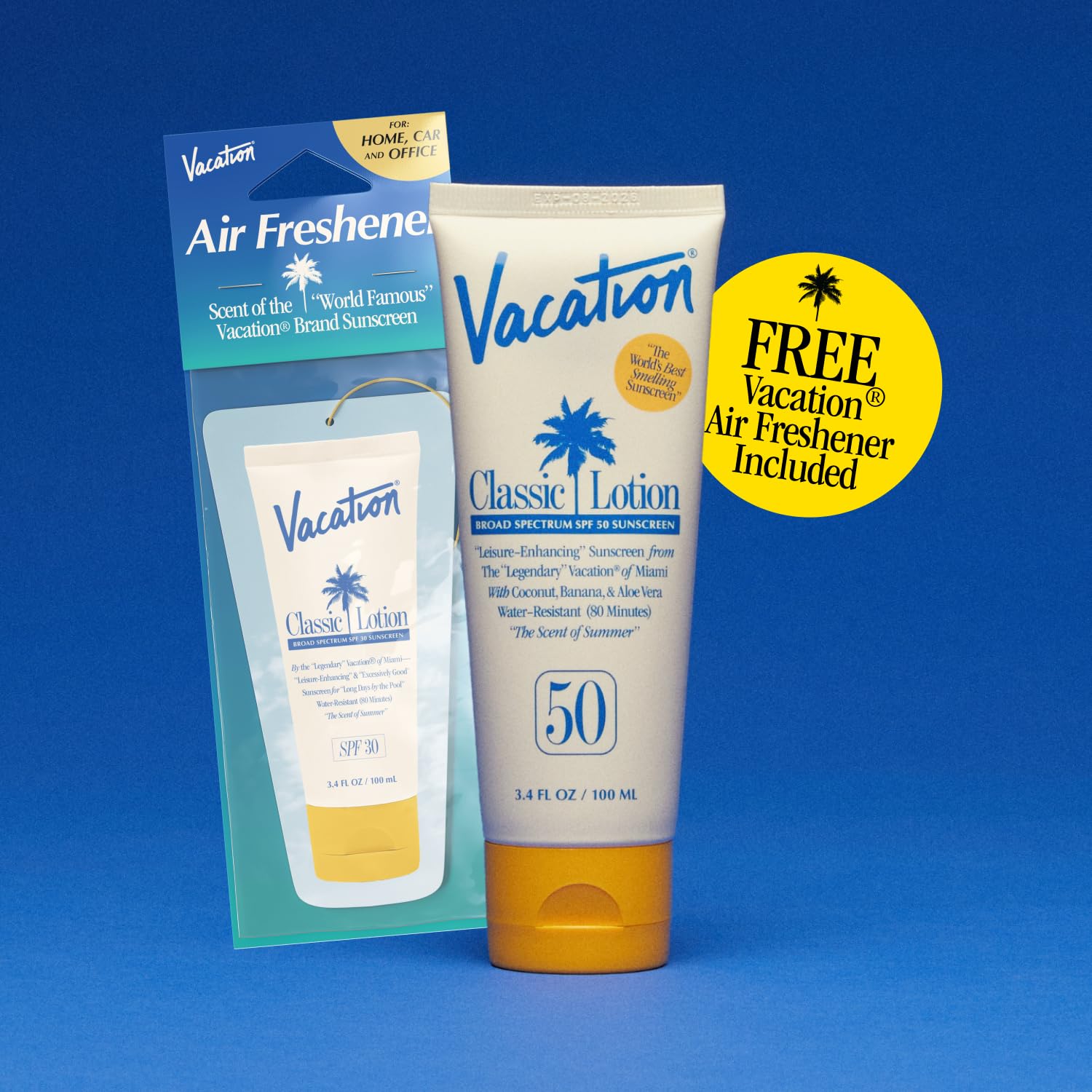 Vacation Classic Sunscreen Hawaii Act 104 compliant label highlights compliance.