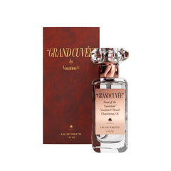 VACATION Grand Cuvee Eau de Toilette bottle closeup showcasing luxe vanilla-amber notes for everyday wear