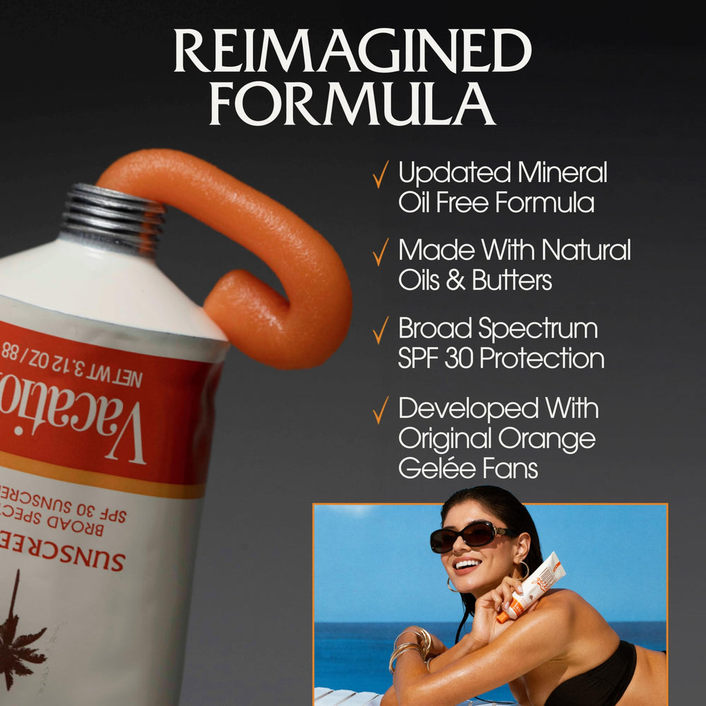 Vacation Orange Gelée travel-size bottle fits easily in a bag.