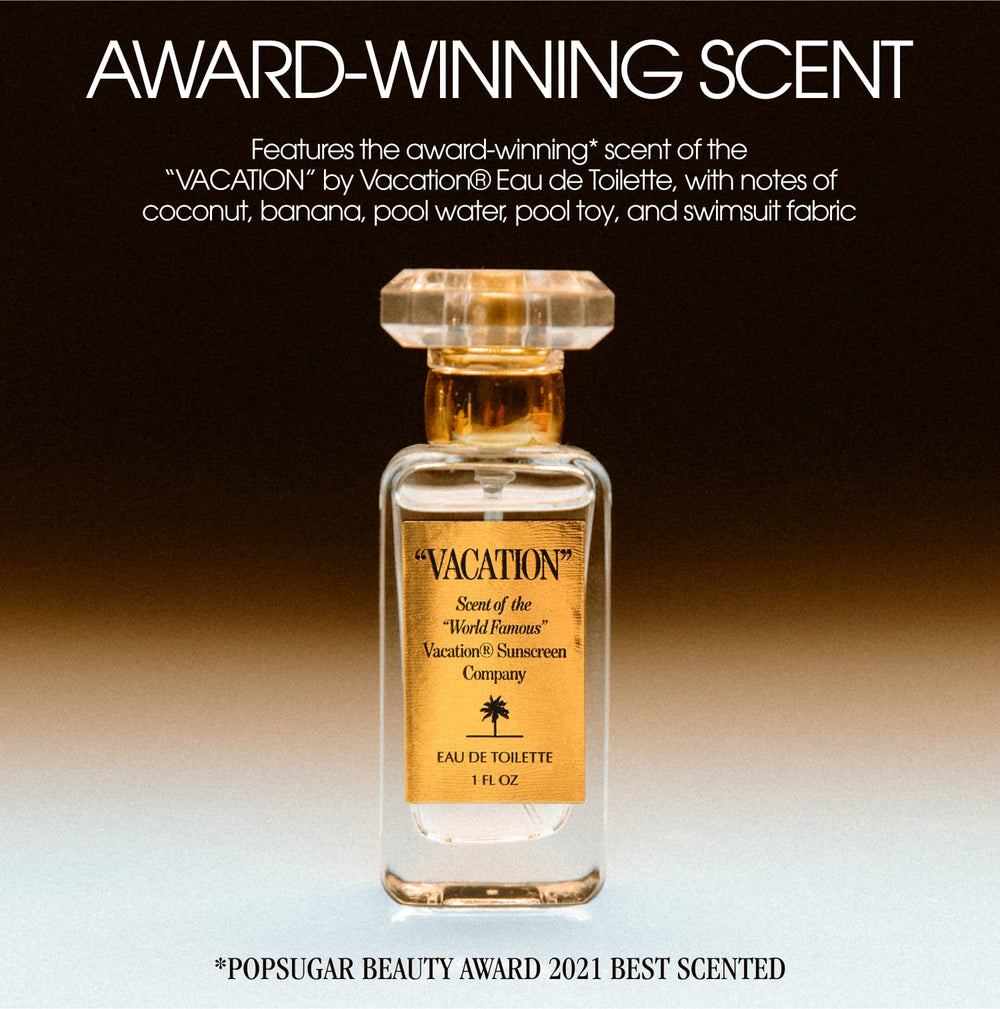 VACATION Shimmer Oil SPF 30 on skin closeup reveals iridescent gold shimmer without white cast