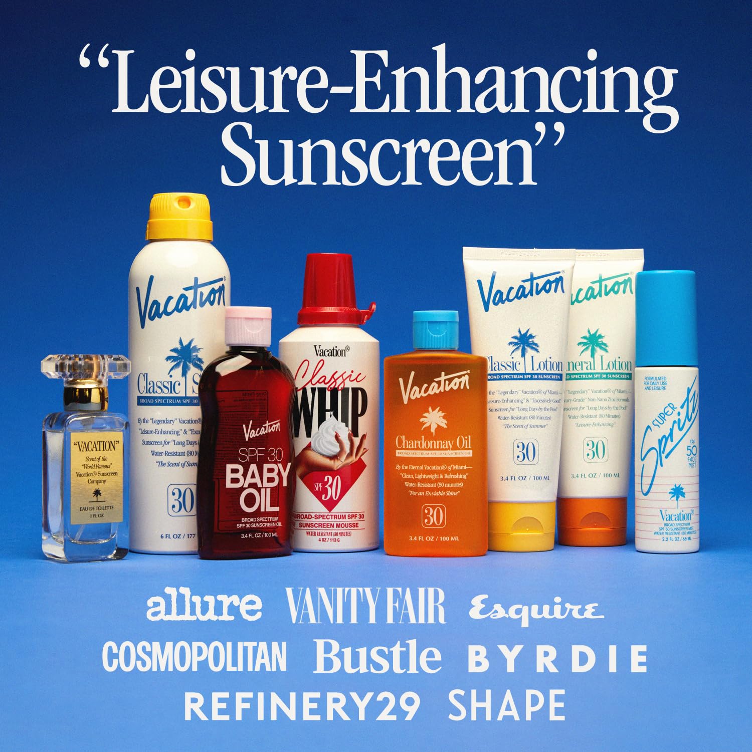 VACATION Sun Belt Sampler-in-bag showcasing compact sun care for everyday outings.
