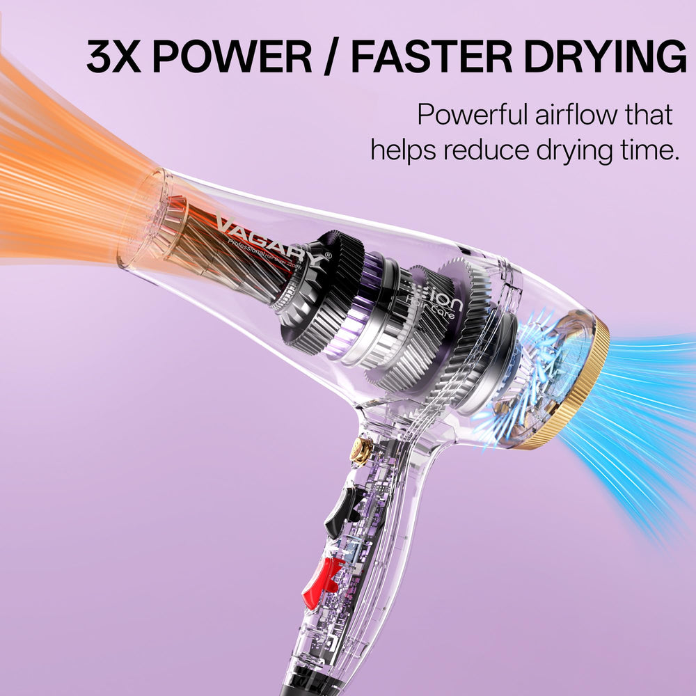 VAGARY 6690A diffuser attachment reducing frizz on curly hair.