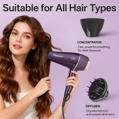 VAGARY 6690A ionic system reducing static for smoother hair.