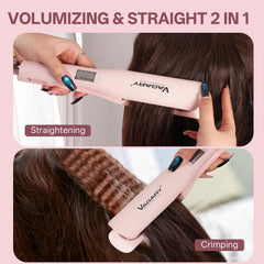 VAGARY adjustable temperature flat iron tailored heat for your hair type.