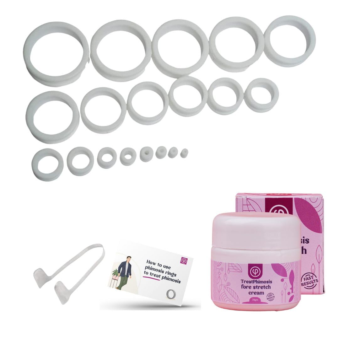 Vajraang phimosis stretching rings twenty-ring set for gradual progress and comfort