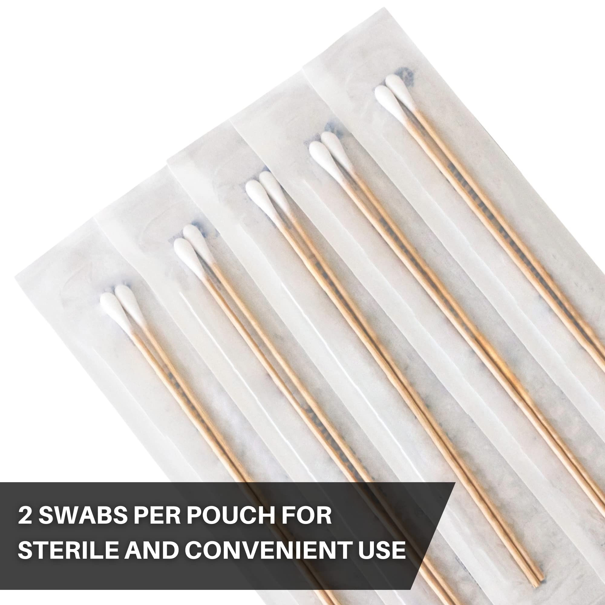 Vakly sterile applicator suitable for swabbing, cleaning, and medication application