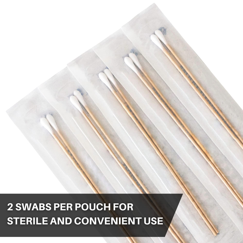 Vakly sterile applicator suitable for swabbing, cleaning, and medication application