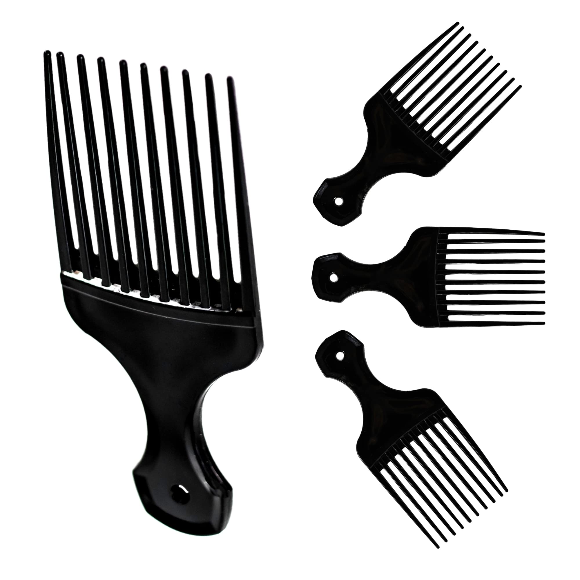 Vakly plastic hair pick 5.25-inch size compact for on-the-go styling