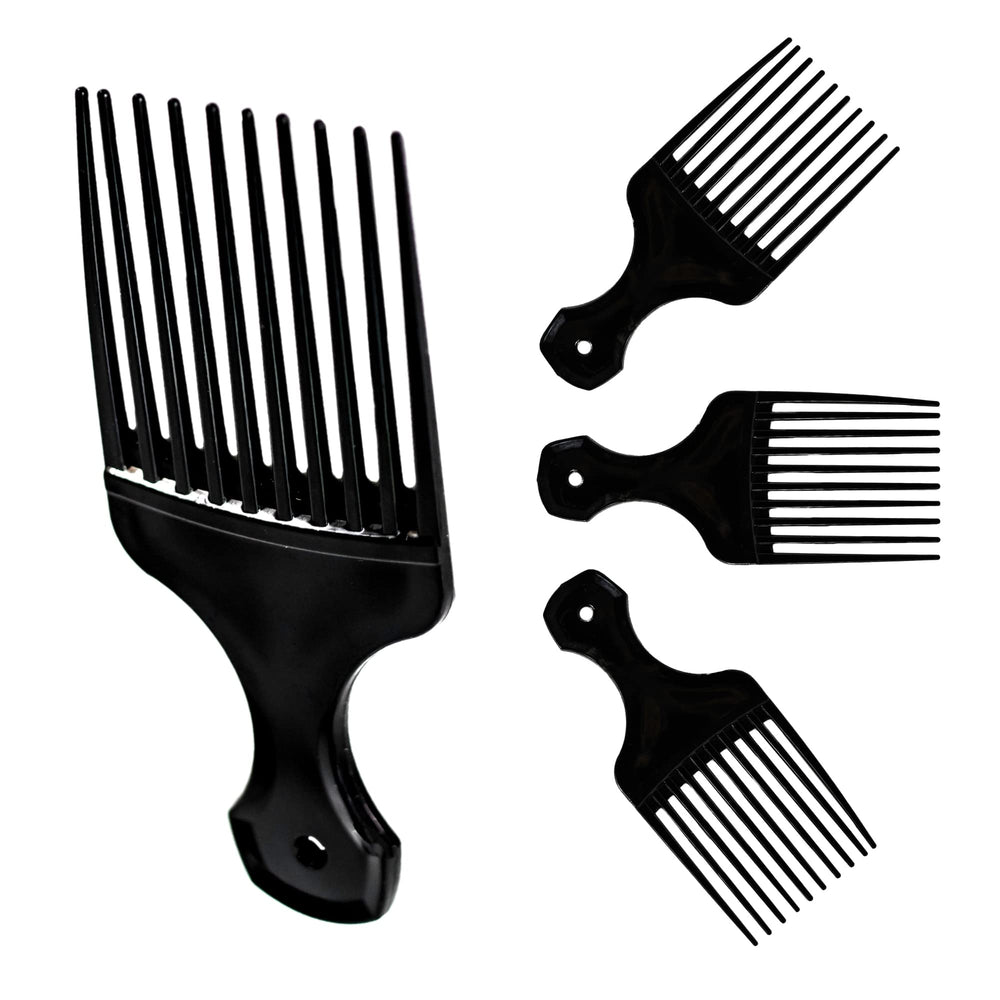 Vakly plastic hair pick 5.25-inch size compact for on-the-go styling