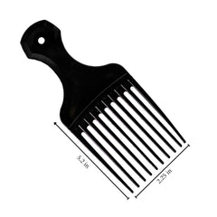 Vakly hair pick with wide teeth eases detangling and minimizes tension