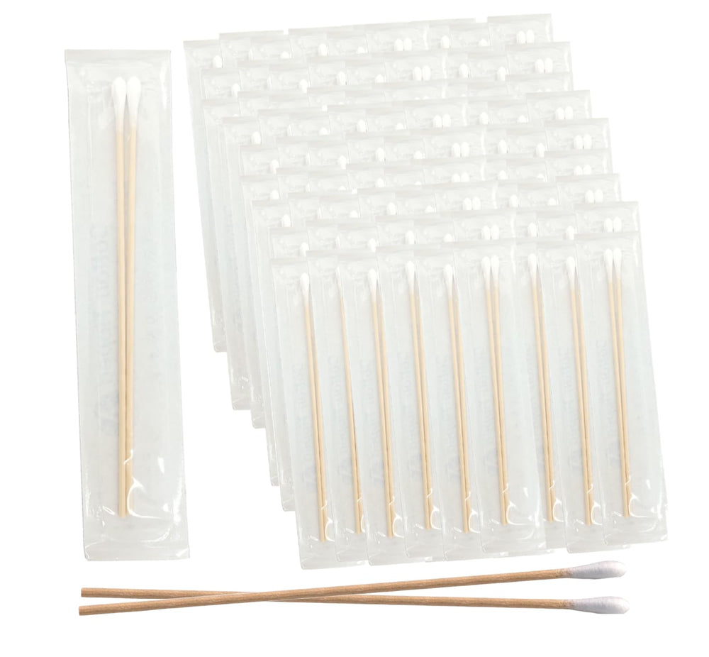 Vakly 2-pack sterile swabs delivered in sealed pouches for hygiene