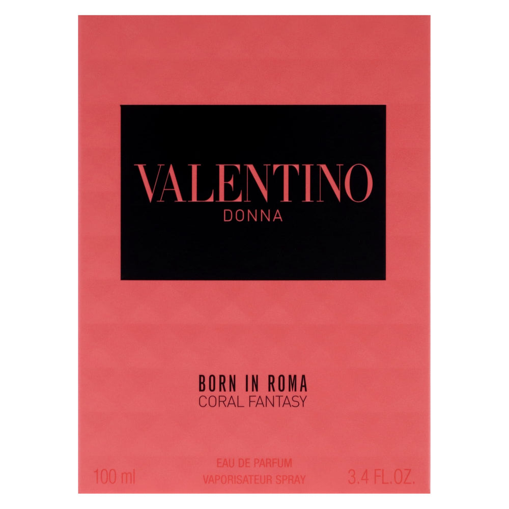 Valentino Coral Fantasy box demonstrates gift-ready presentation and organized fragrance packaging