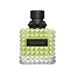 Valentino Donna Born In Roma Green Stravaganza bottle-front shows contemporary elegance for daily wear