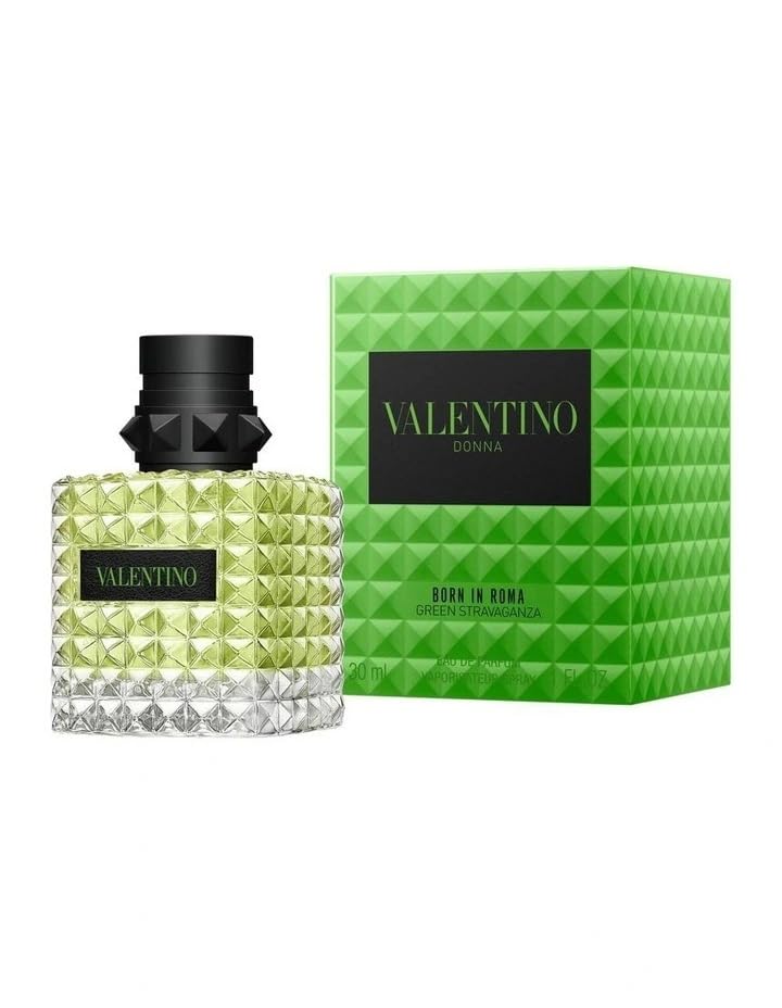 Valentino Green Stravaganza top-notes image captures green apple and bergamot freshness