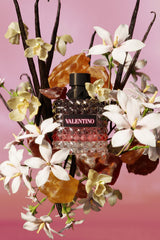 Valentino Donna Born In Roma Intense bottle close-up—sophisticated vanilla note.