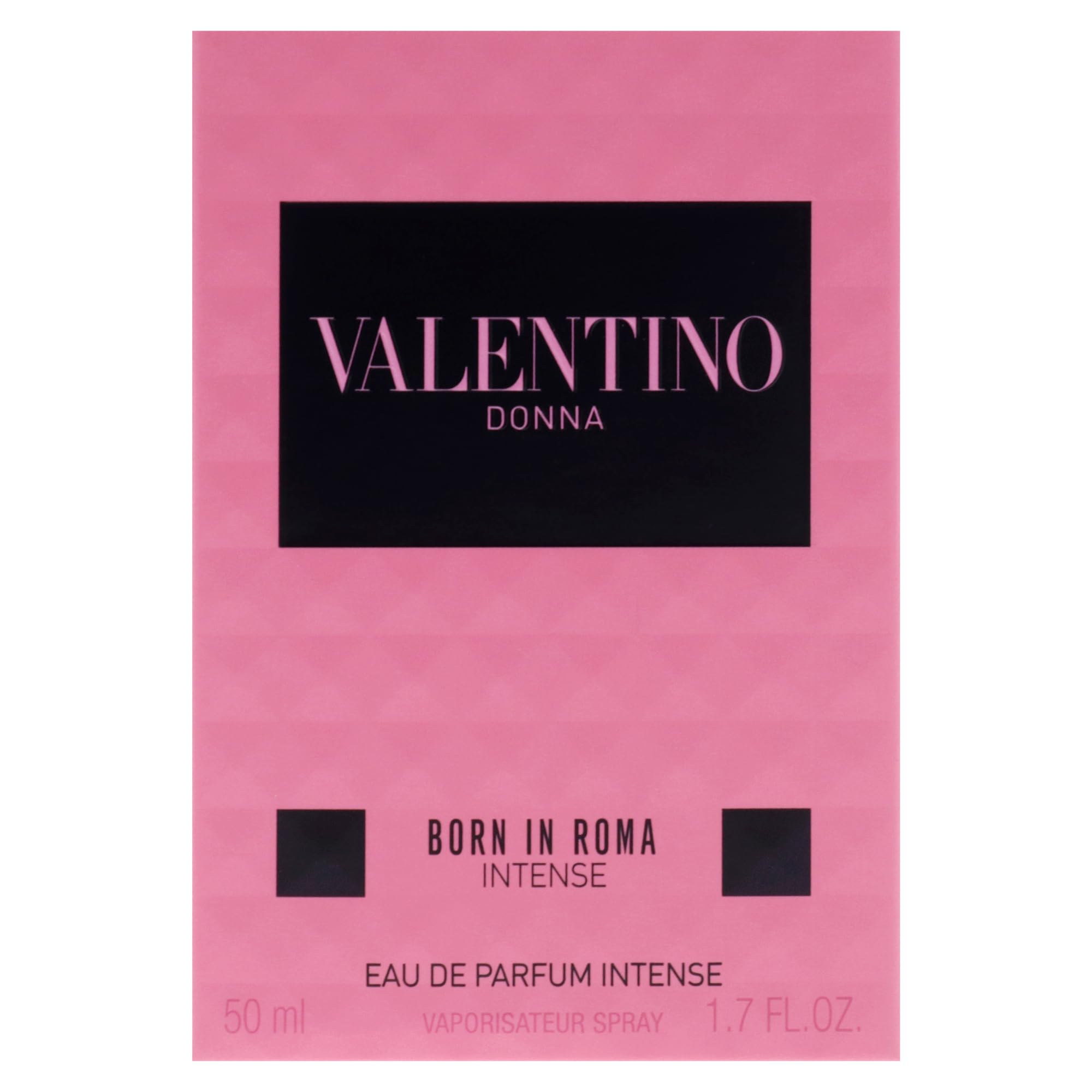 Valentino Donna Born in Roma Intense bottle with spray mist demonstrates room-filling projection