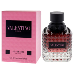 Valentino Donna Born in Roma Intense box packaging conveys premium gifting appeal