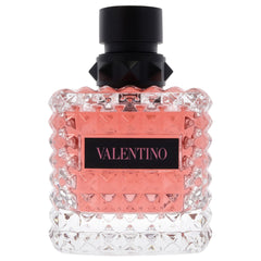 Valentino Donna Born in Roma outer packaging on a vanity.