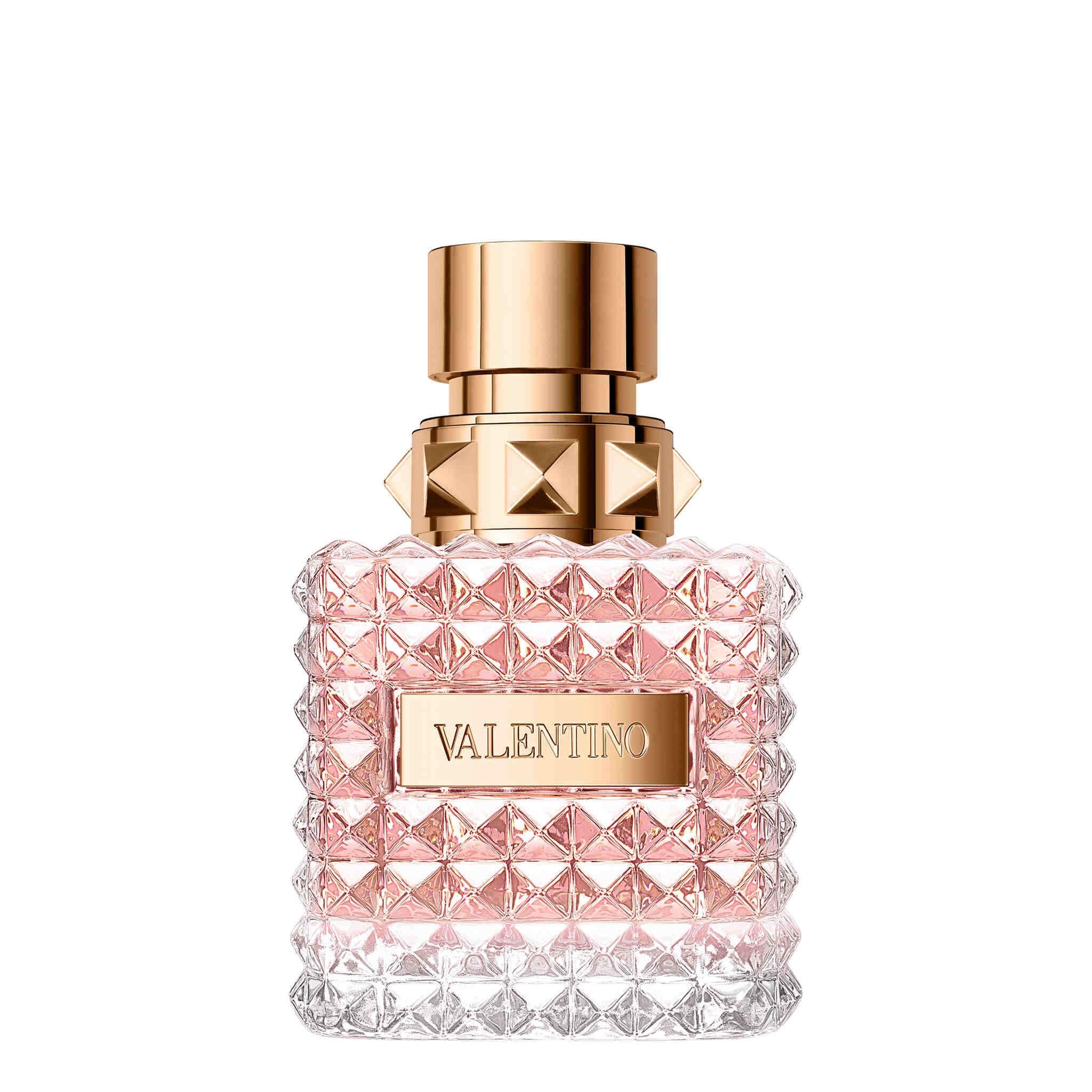 Valentino Donna bottle front—sleek design for everyday luxury and feminine allure.